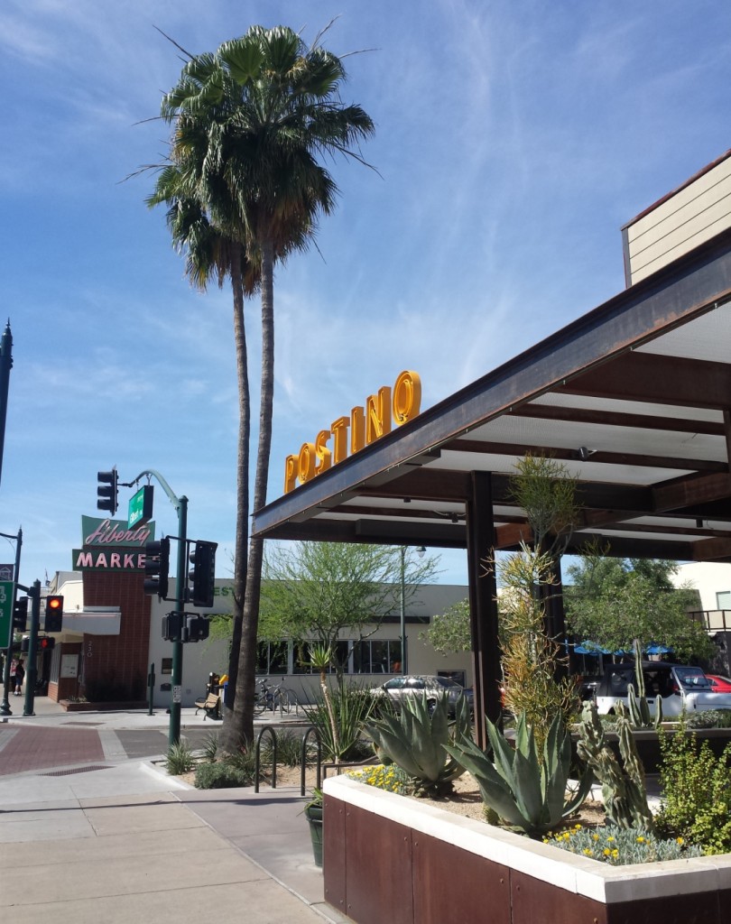 Mesa Precast Planters Wall Coping At Postino Gilbert Az White